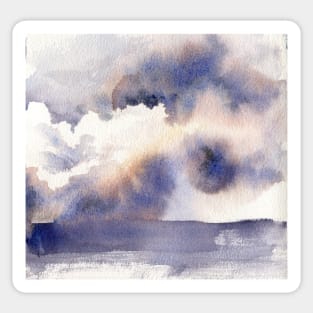 Abstract Watercolor Sky Sticker